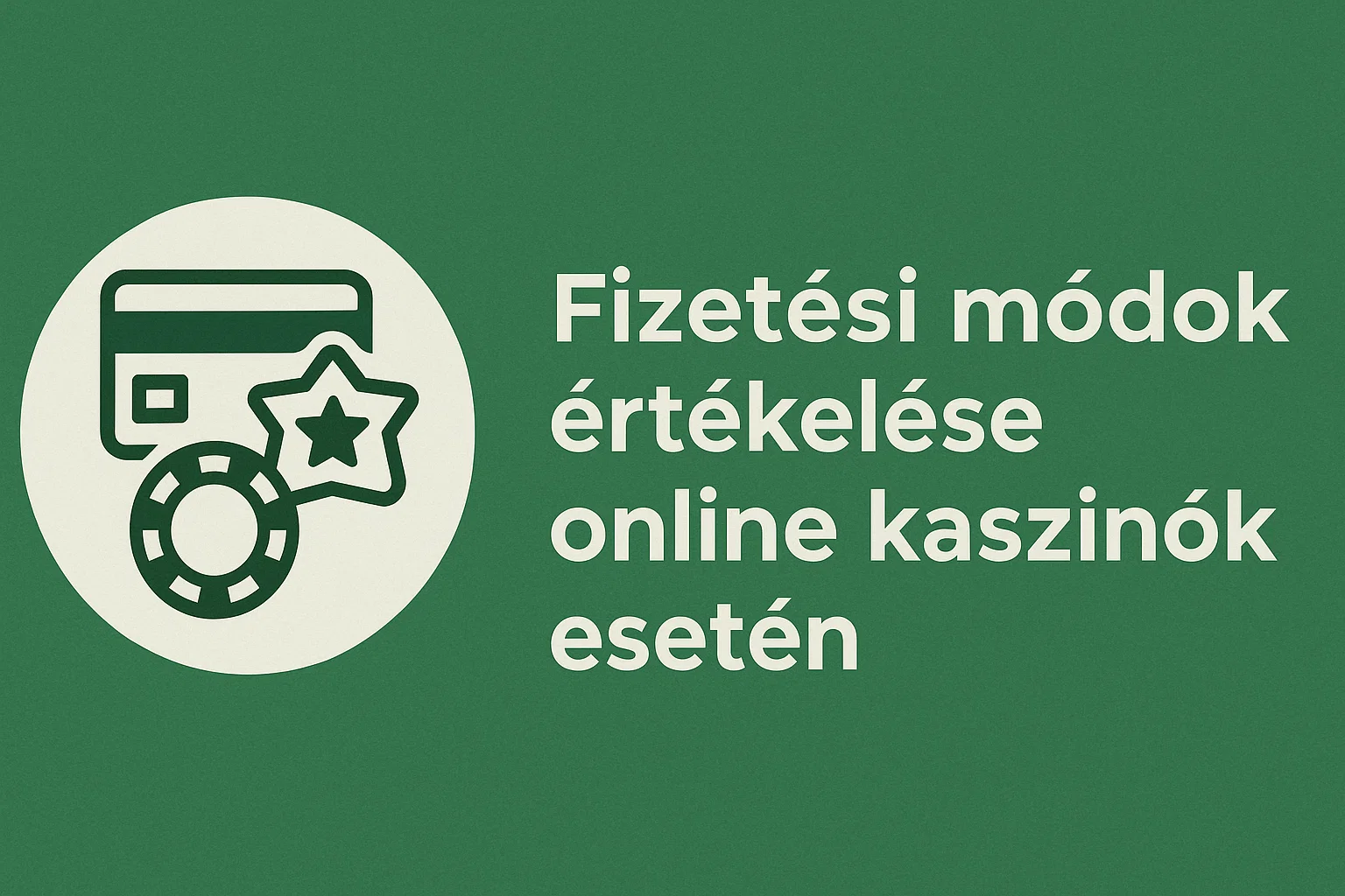 Fizetési módok értékelése online kaszinók esetén